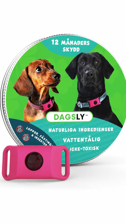 Dagsly™ – Naturligt skydd mot fästingar och loppor i upp till 12 månader